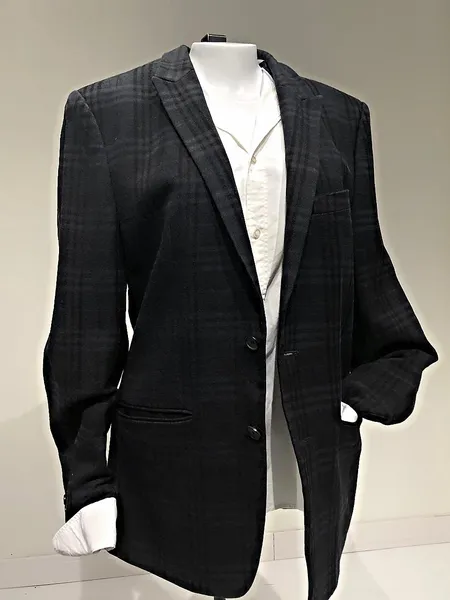Blazer alfaiataria Zara Man  Xadrez atemporal com lã (Tam G)