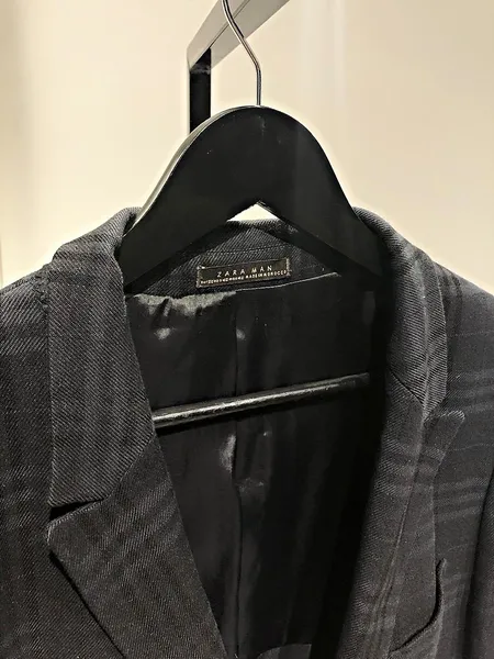 Blazer alfaiataria Zara Man  Xadrez atemporal com lã (Tam G)