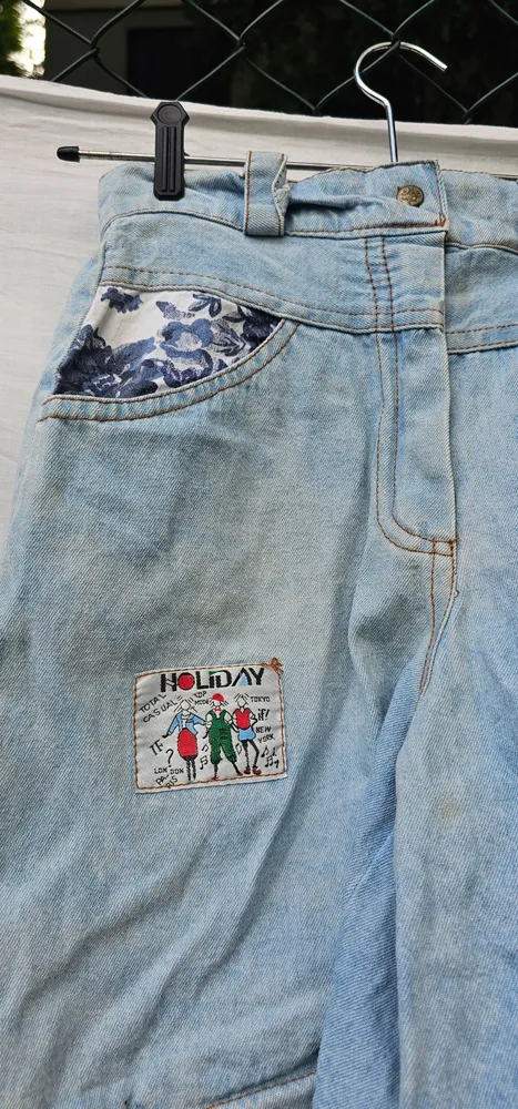 short jeans vintage cintura alta