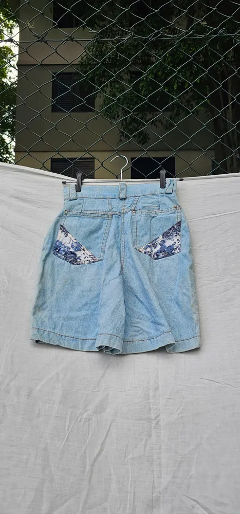 short jeans vintage cintura alta