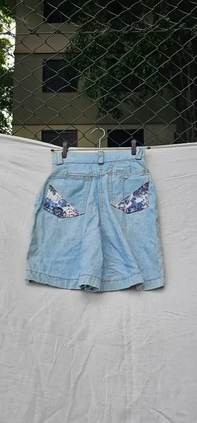 short jeans vintage cintura alta