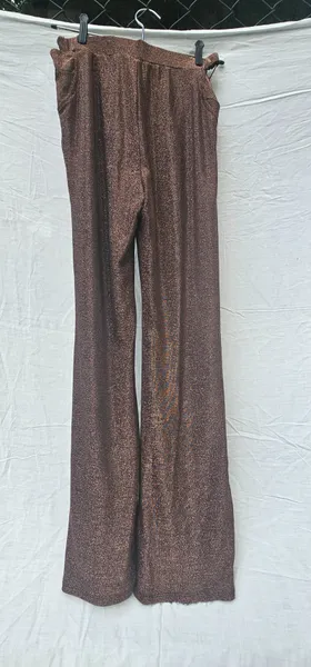 Calca pantalona metalizada
