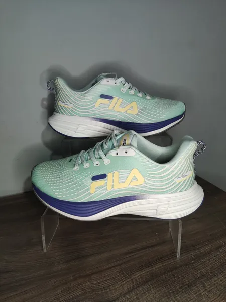 tênis feminino fila racer curve 2 tamanho 36 cor verde água