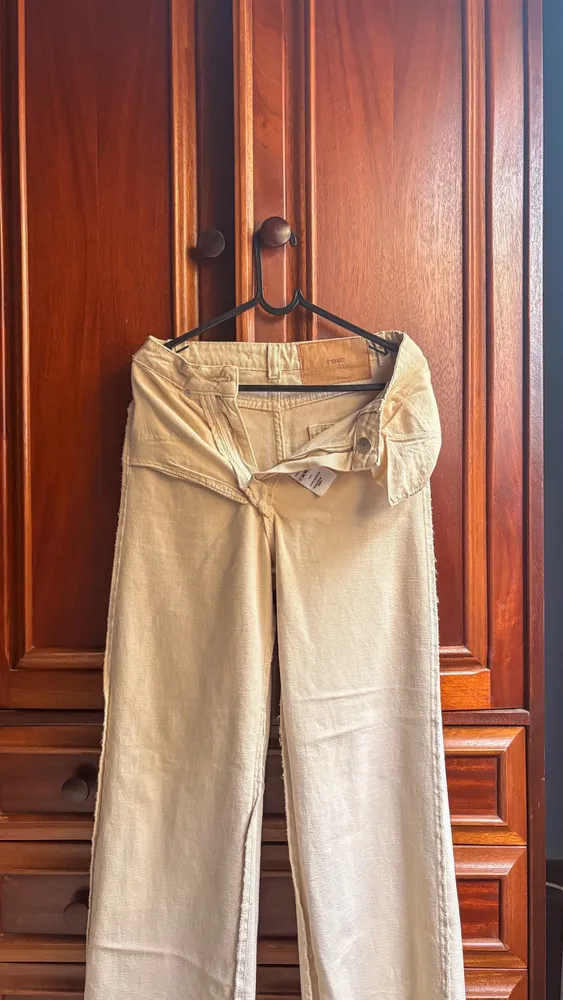 calça nexo bege, tamanho 32