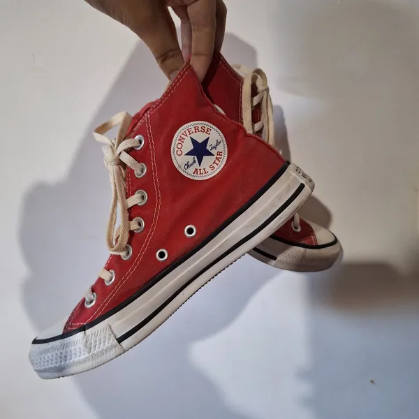 All Star Converse Vermelho Original Tam 34