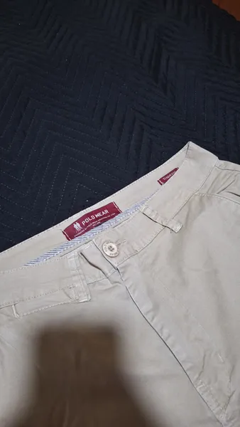 calça chino masculina polo wear bege