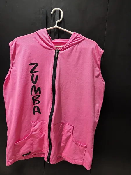 casaco com manga rosa zumba