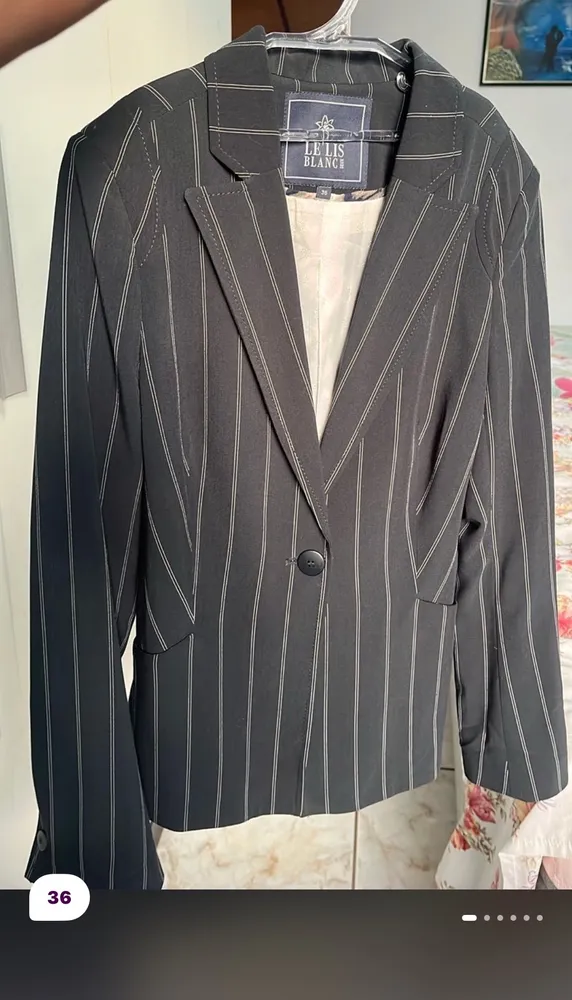 blazer Le Lis Blanc risca de giz