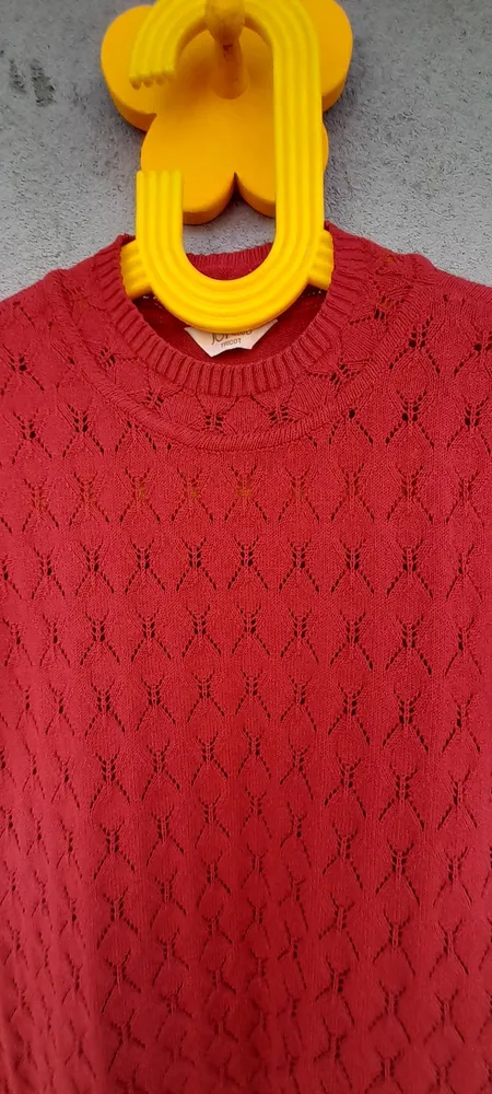 blusa de trco goiaba