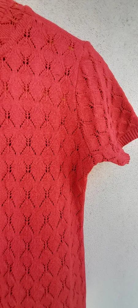 blusa de trco goiaba