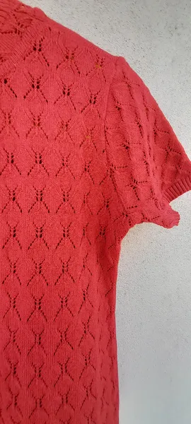 blusa de trco goiaba