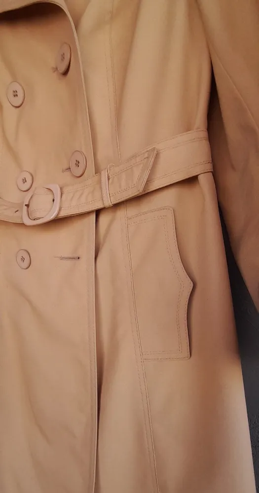 trench coat vintage impermeavel bege