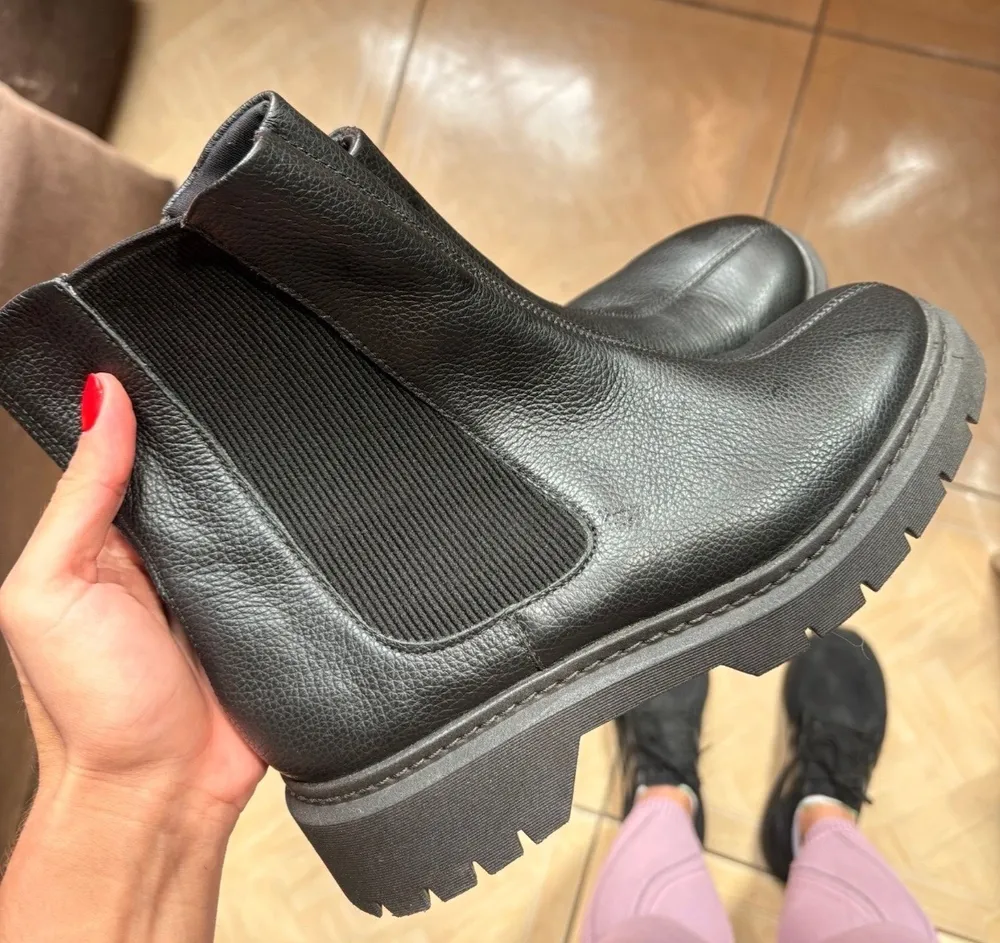 bota couro chelse usaflex