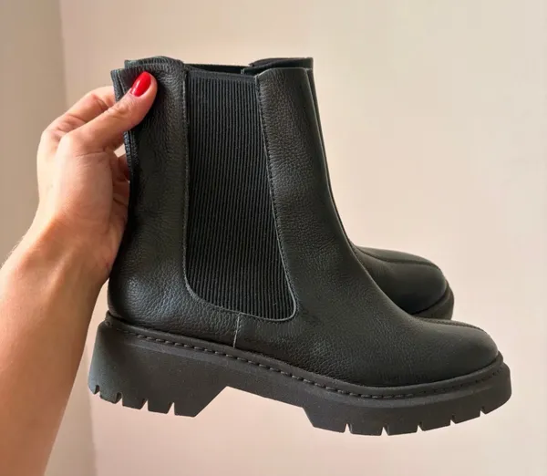bota couro chelse usaflex