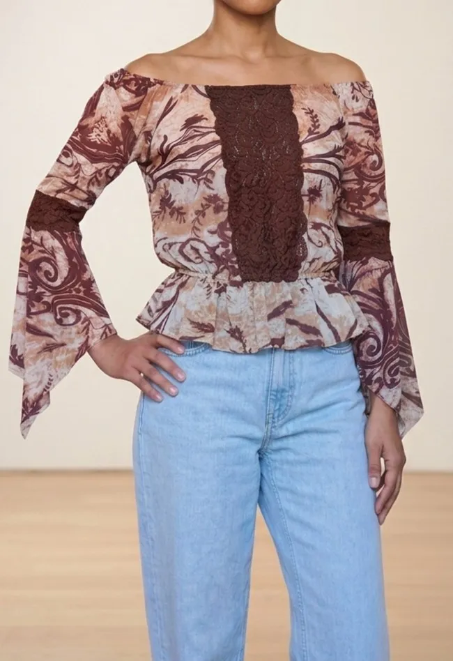 Blusa Iodice ombro a ombro
