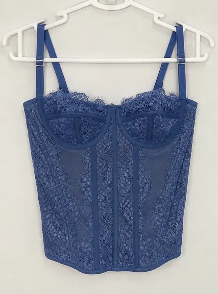 Corset Azul Claro Shein