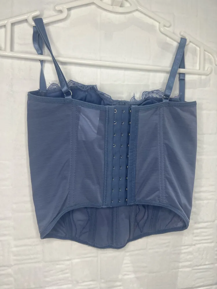 Corset Azul Claro Shein