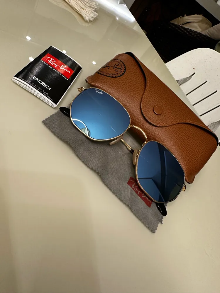 Oculos Exagonal RayBan Original