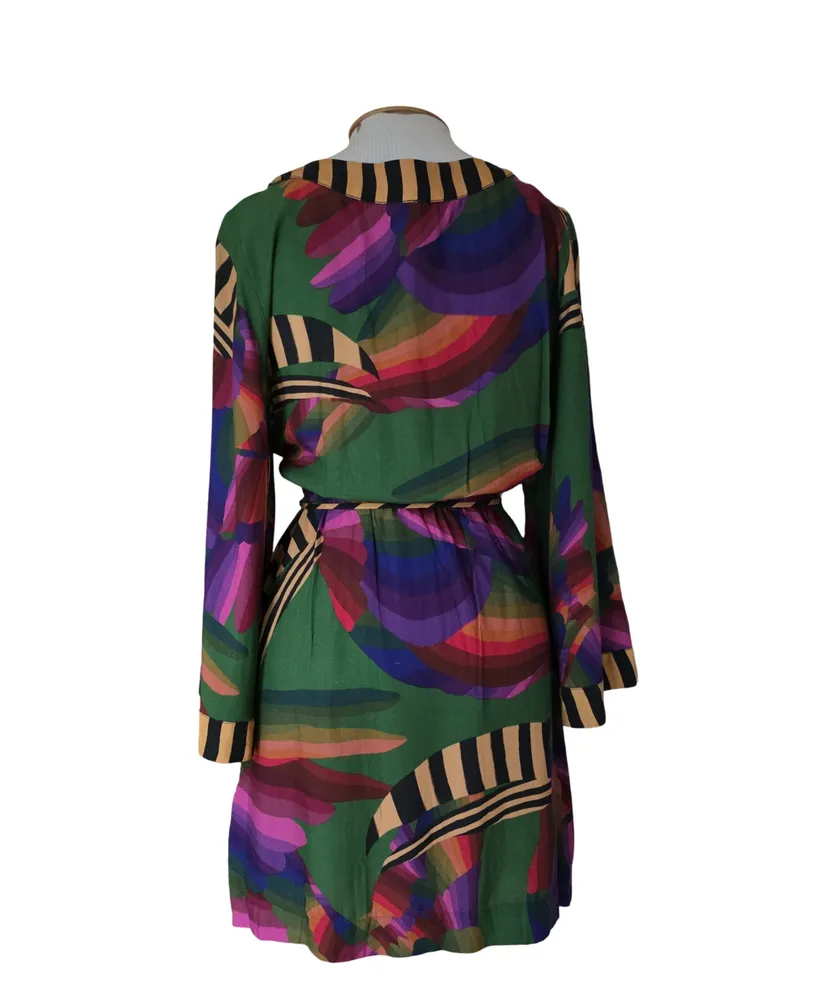 Vestido Farm estampado Viscose P