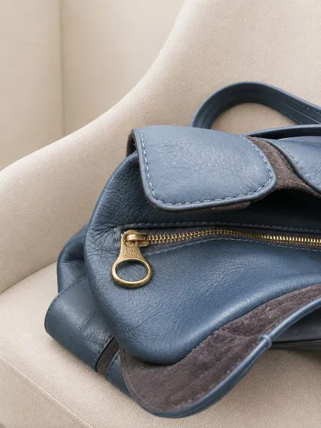 Bolsa original See By Chloé couro genuíno azul