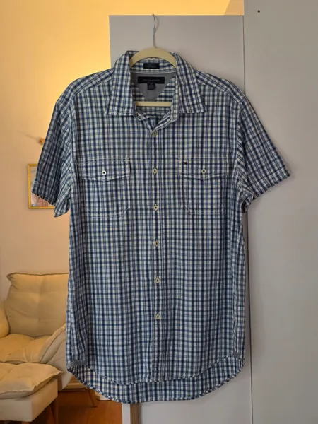 camisa tommy hilfiger algodão