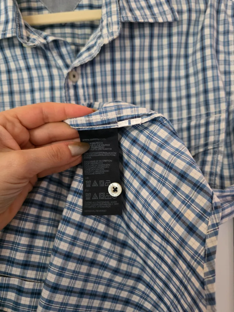 camisa tommy hilfiger algodão
