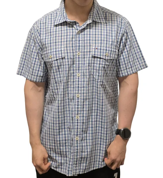 camisa tommy hilfiger algodão