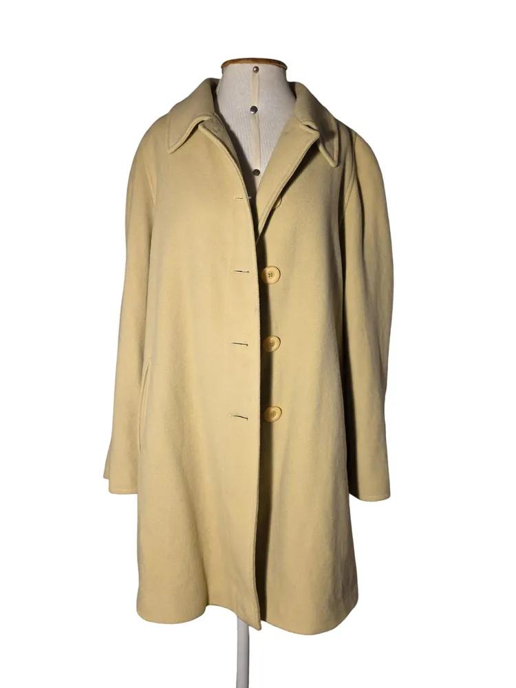 casaco vintage italiano de lã e cashmere