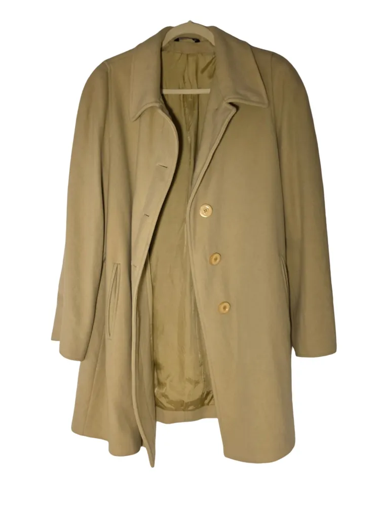 casaco vintage italiano de lã e cashmere
