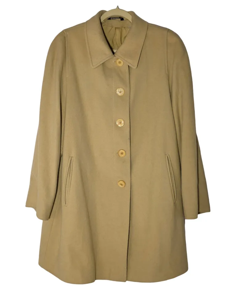 casaco vintage italiano de lã e cashmere