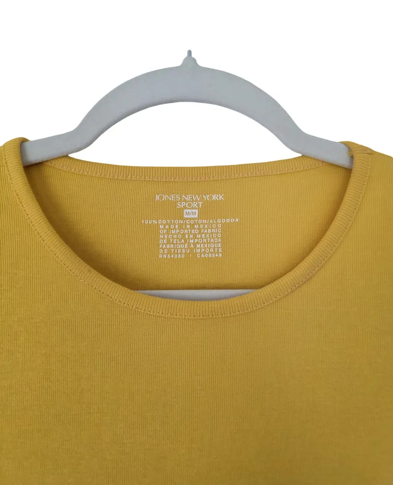 Blusa Jones New York  algodão amarela