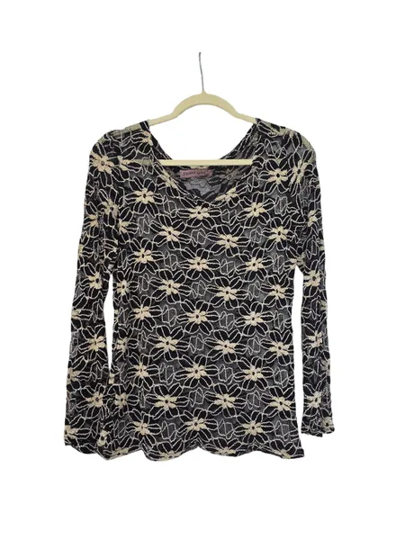 blusa sweet girl renda floral preta segunda pele