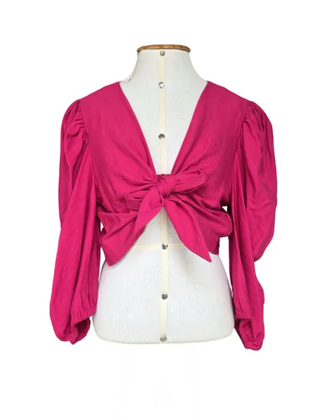 blusa cropped fancy dbz rosa m com etiqueta