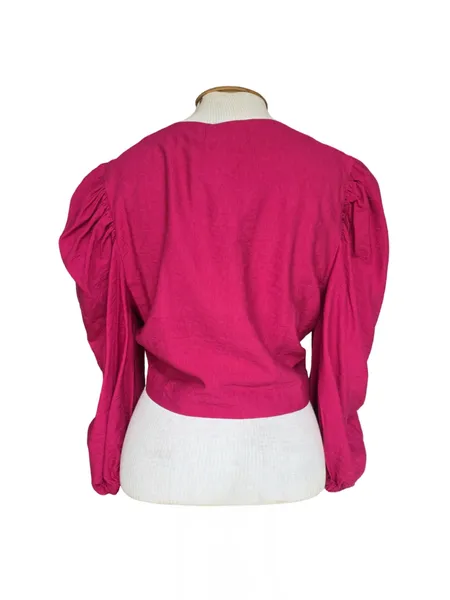 blusa cropped fancy dbz rosa m com etiqueta
