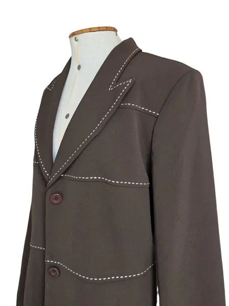 blazer feminino vintage de casta couture marrom chocolate
