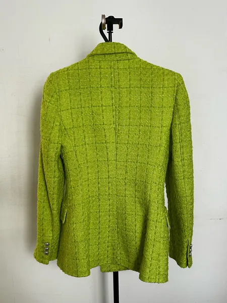 Blazer Zara Tweed Verde PP