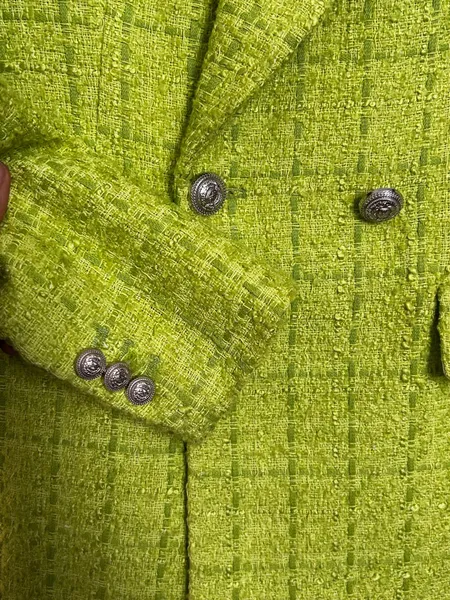 Blazer Zara Tweed Verde PP