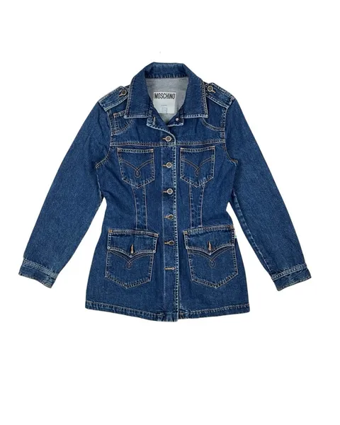 Jaqueta Jeans Moschino Vintage, tam 42