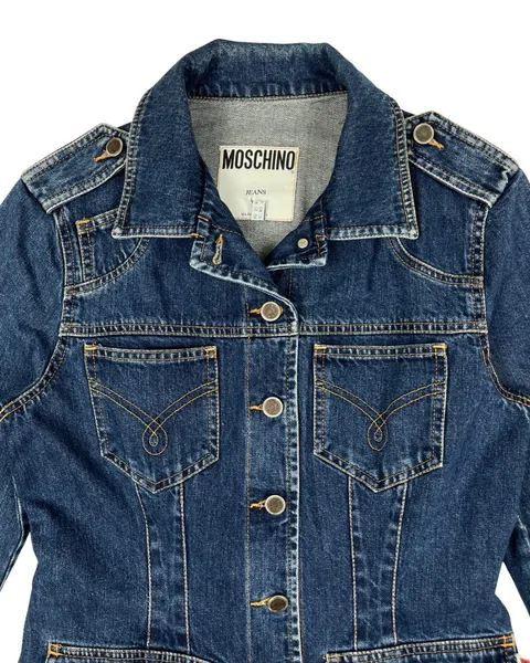 Jaqueta Jeans Moschino Vintage, tam 42