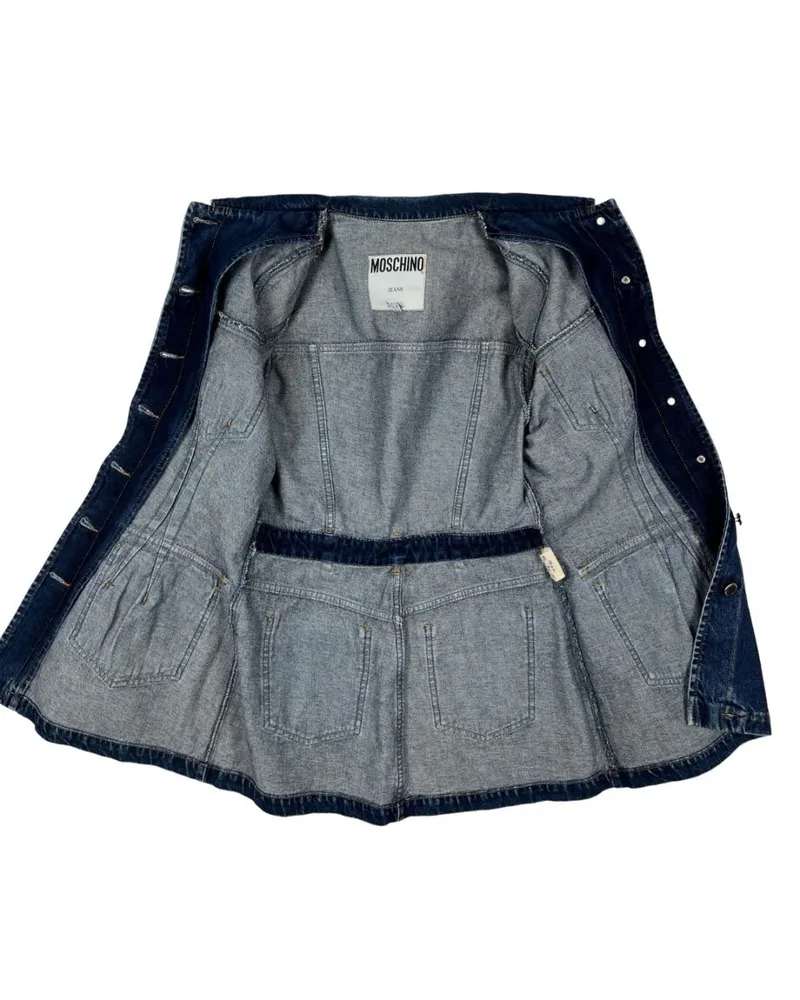 Jaqueta Jeans Moschino Vintage, tam 42