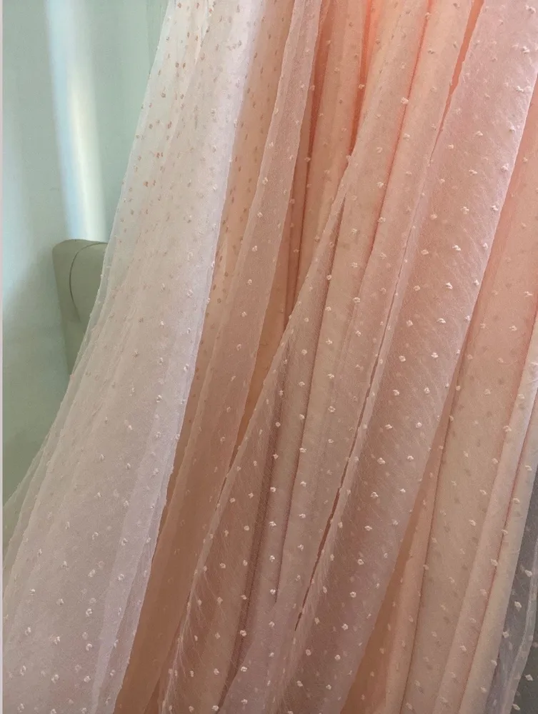 Vestido longo manga bufante tule