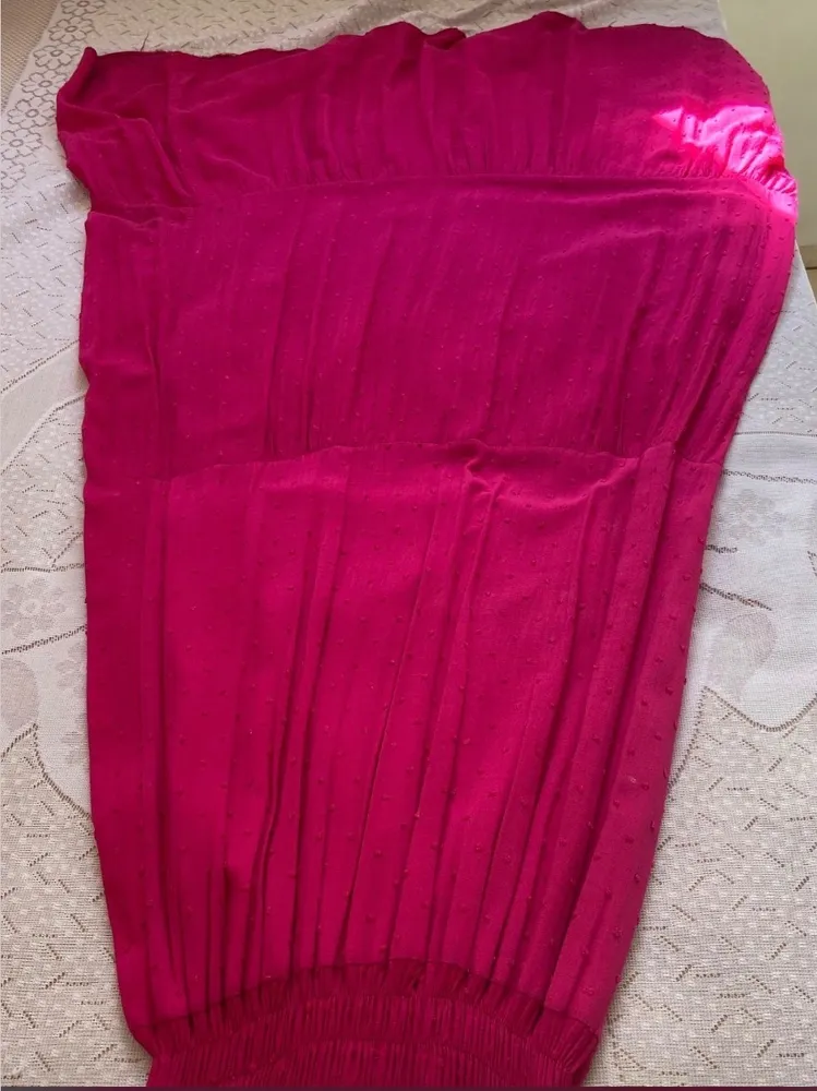 Vestido longo rosa