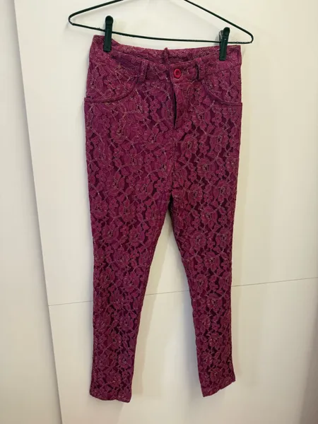 calça renda pink