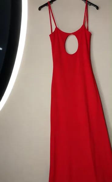 Vestido longo vermelho