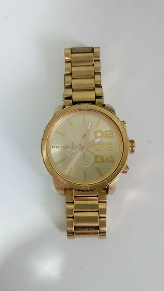 Relogio Diesel Cronógrafo Dourado