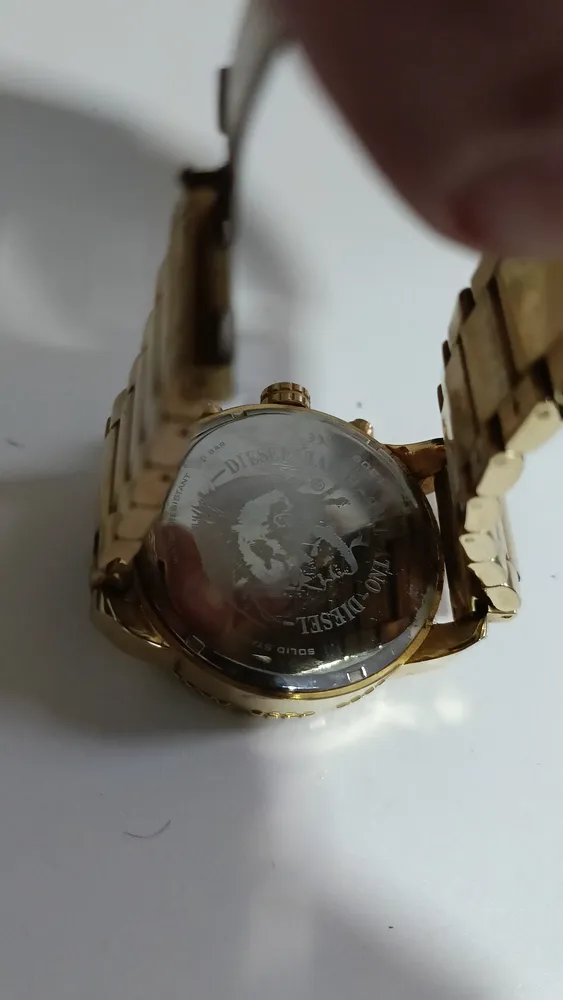 Relogio Diesel Cronógrafo Dourado