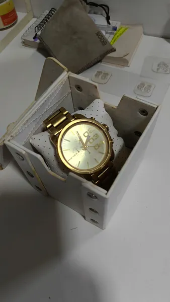 Relogio Diesel Cronógrafo Dourado