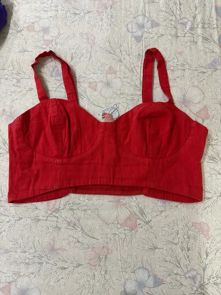 Cropped vermelho Farm