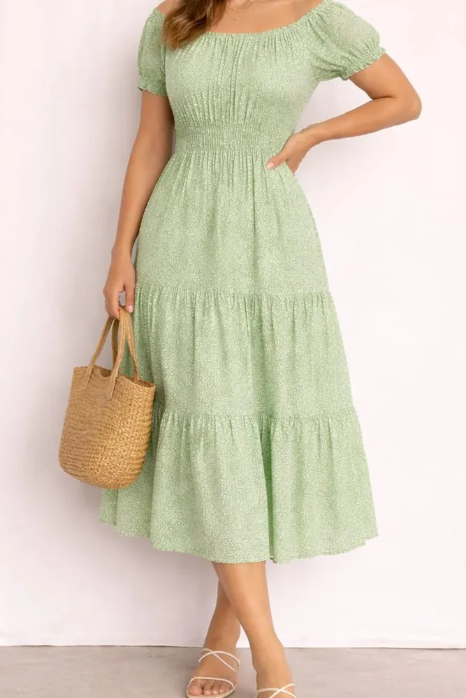 Vestido midi verde G