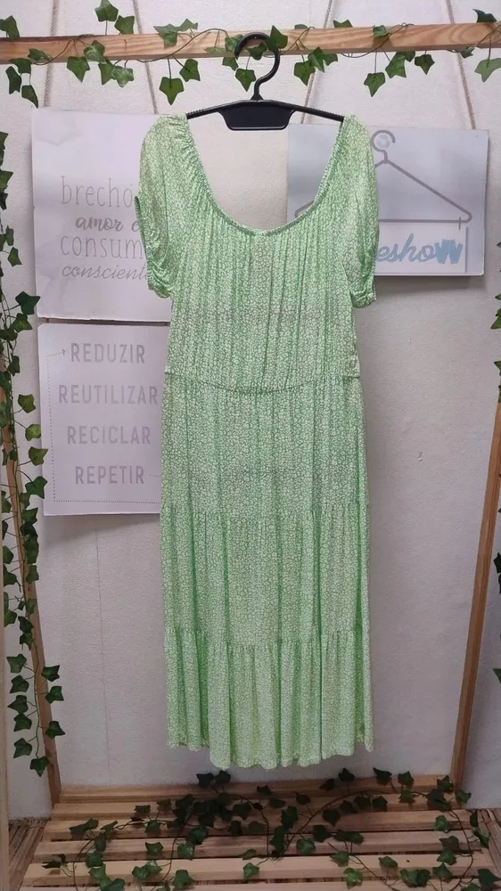 Vestido midi verde G